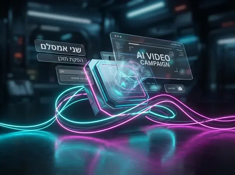 קמפיין שיווקי משולב בינה מלאכותית וצילום מקצועי